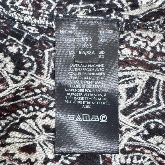 FREE PEOPLE Falling Into You Tunic Top Size Small Embroidered Ruffle Cuff Flowy - Picture 9 of 11